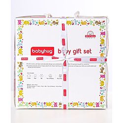 Babyhug 100% Cotton Clothing Gift Set Car Theme Red & White - Pack of 5