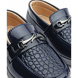 Cute Walk by Babyhug Formal Shoes - Navy Blue