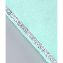 Babyhug Full Length Cotton Lycra Jeggings Solid WIth Lurex Side Tape- Green