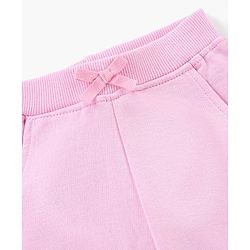 Babyhug Full Length Cotton Lounge Pants Learn Dance Print - Pink
