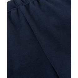 Babyhug Cotton Full Length Solid Colour Lounge Pant - Navy Blue