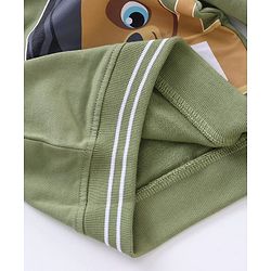 Babyhug Winter Wear Full Sleeves T-shirt With Placement Print - Green