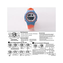 Babyhug Digital Sports Watch - Orange & Blue