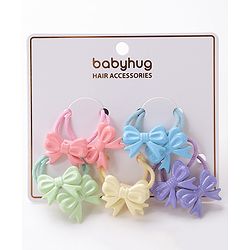 Babyhug Rubber Bands & Scrunchies Sets Free Size - Multicolour