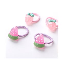 Babyhug Rubber Bands & Scrunchies Sets Pack of 10 - Green & Yellow
