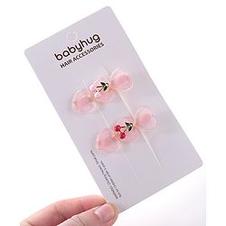 Babyhug Hair Pins And Clips Set Free Size - Light Purple