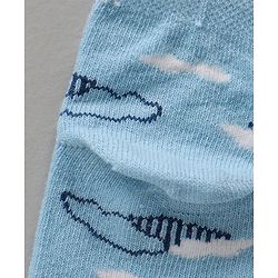 Cute Walk by Babyhug Ankle Length Antibacterial Socks Star & Clouds Print Pack Of 3 - Multicolor