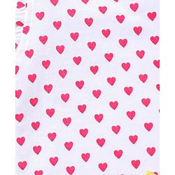 Babyhug 100% Cotton Knit Half Sleeves Love Print & Frill Detailing T-Shirt Pack Of 3 - Pink & Yellow