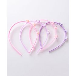Babyhug Hair Bands Free Size Pack of 4 - Multicolour