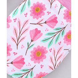 Babyhug 100% Cotton Mittens Striped & Floral Print Pack Of 5 - Multicolor