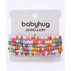 Babyhug Beads Bracelets Pack Of 6 - Multicolor