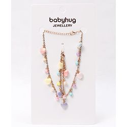 Babyhug Free Size Neck Piece & Bracelet Set- Multicolor
