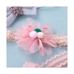 Babyhug Glitter Star With Bow Applique Headbands Pack of 3 - Multicolour
