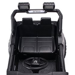 Babyhug Battery Operated Ride On Jeep With Lights and Music - Grey