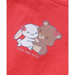 Babyhug 100% Cotton Antibacterial Finish Sleeveless Slips Pack of 3 - Red Purple