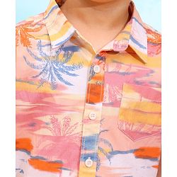 Babyhug 100% Cotton Half Sleeves Printed Shirt - Multicolor