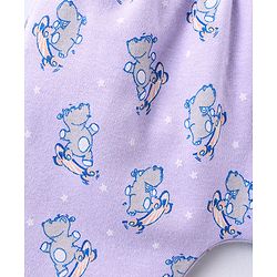 Babyhug Cotton Knit Footed Length Bootie Leggings Striped & Hippo Print Pack of 3 - Multicolour