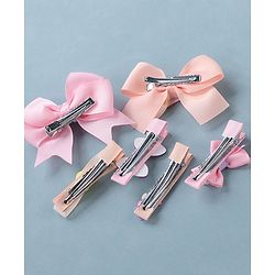 Babyhug Bow & Butterfly Clips Pack of 6 - Multicolor