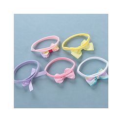 Babyhug Free Size Headbands with Bow Pack of 5 - Multicolor