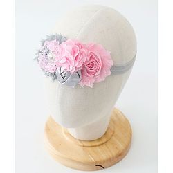 Babyhug Flower Applique Headbands Pack Of 2 - Multicolor