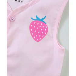 Babyhug 100% Cotton Woven Sleeveless Jhabla Polka Dot Print Pack Of 3 - Pink & White