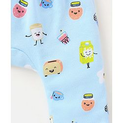 Babyhug Cotton Full Length Diaper Pants Stars & Milk Print Pack Of 3- Orange & Green