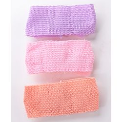 Babyhug Free Size Headbands with Bow Applique Pack of 3 - Multicolour