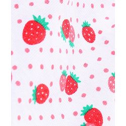 Babyhug Cotton Knit Bloomers Polka Dots & Strawberry Print Pack of 3 - Pink White & Red