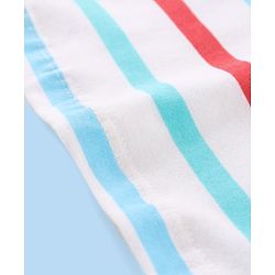 Babyhug Cotton Half Sleeves T-Shirt & Shorts Striped - Blue