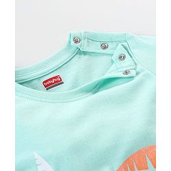 Babyhug Cotton Half Sleeves T-Shirt With Tree Print -Light Green
