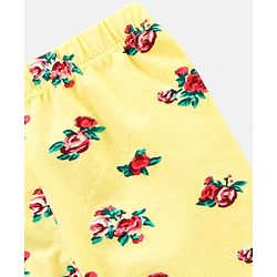 Babyhug Cotton Knit Full Length Floral Printed Legging Pack of 5 - Multicolour