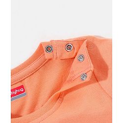 Babyhug Cotton Half Sleeves T-Shirt With Hero Print - Orange
