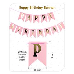 Babyhug Birthday Decor Kit Rose Gold - Pack Of 56