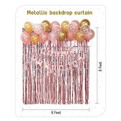 Babyhug Birthday Decor Kit Rose Gold - Pack Of 56