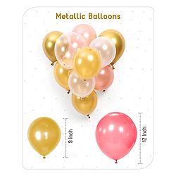 Babyhug Birthday Decor Kit Rose Gold - Pack Of 56