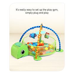Babyhug 3 in 1 Baby Play Gym Turtle - Green