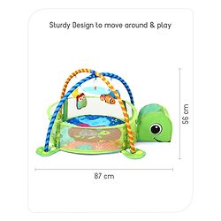 Babyhug 3 in 1 Baby Play Gym Turtle - Green
