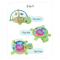 Babyhug 3 in 1 Baby Play Gym Turtle - Green