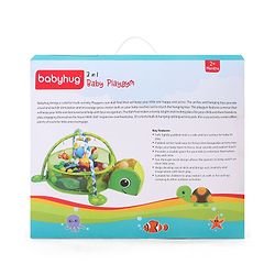 Babyhug 3 in 1 Baby Play Gym Turtle - Green