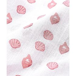 Babyhug 100% Cotton Half Sleeves Shirt Seashell Printed - White