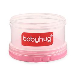 Babyhug Milk Powder Container 4 Racks 75 ml each - Blue Pink Yellow