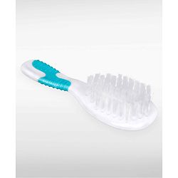 Babyhug Soft Grip Baby Hair Brush and Comb Set for Newborns & Toddlers Blue | Gentle Scalp Care | Environment Friendly | BPA Free | Round Tip | Soft | Massage| Stimulation