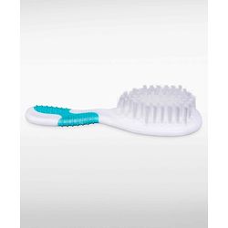 Babyhug Soft Grip Baby Hair Brush and Comb Set for Newborns & Toddlers Blue | Gentle Scalp Care | Environment Friendly | BPA Free | Round Tip | Soft | Massage| Stimulation