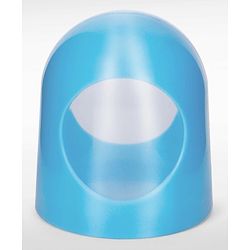 Babyhug Bubble Anti-Colic Feeding Bottle with Dual Handles - Blue & White, 250 ml | Sterilizable | BPA-Free | Bottle for Babies | Newborns | Toddlers
