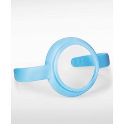 Babyhug Bubble Anti-Colic Feeding Bottle with Dual Handles - Blue & White, 250 ml | Sterilizable | BPA-Free | Bottle for Babies | Newborns | Toddlers