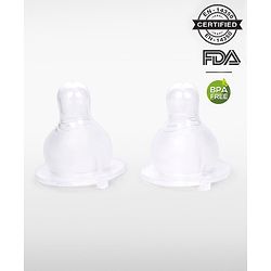 Babyhug Silicone Nipples Medium Flow - Pack of 2