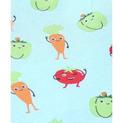 Babyhug 100% Cotton Antibacterial Full Sleeves Vests Bunny & Stripe Printed Pack of 3 - Peach & Blue