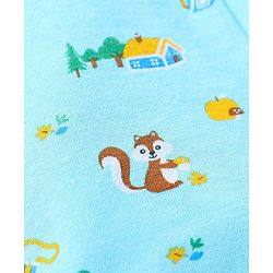 Babyhug 100% Cotton Briefs Pack of 3 Squirrel Print - Yellow & Blue