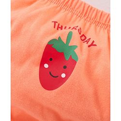 Babyhug 100% Cotton Bloomers Strawberry & Pear Print Pack of 7- Blue & Green