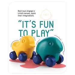 Babyhug My First Rolling Pets Set of 3 - Multicolour